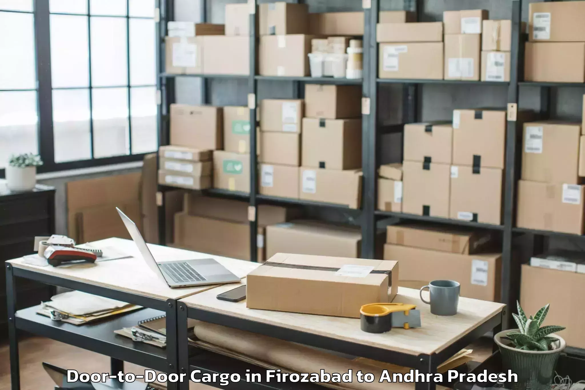 Affordable Firozabad to Narasaraopeta Door To Door Cargo